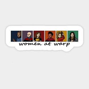 Women at Warp Sticker